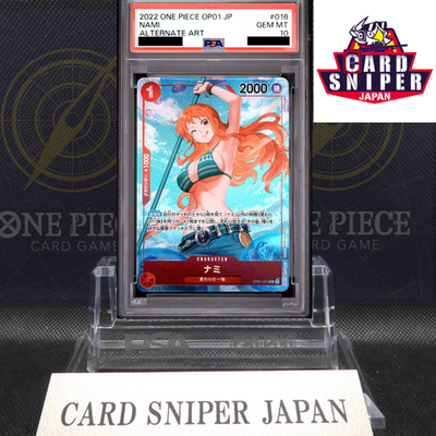 PSA 10 Nami Alt Art OP01-016 R Rare ROMANCE DAWN ONE PIECE Card Game Japanese