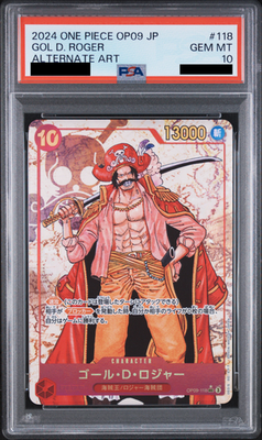 PSA 10 Roger SEC OP09-118 Emperors in the New World ONE PIECE Card Japanese