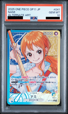 PSA 10 Nami L OP11-041 Parallel A Fist of Divine Speed ONE PIECE Card Japanese