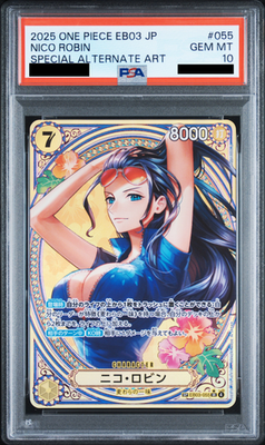 PSA 10 Nico Robin EB03-055 SP SR Parallel ONE PIECE Card Heroines edition 2025