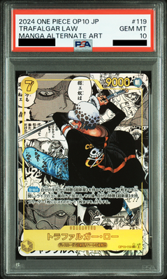 PSA 10 Trafalger Law OP10-119 SEC Manga Alt Art Comic Parallel Royal Blood Japan