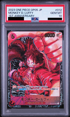 PSA 10 Luffy SR ST01-012 OP05 Awakening of The New Era ONE PIECE Card Japanese