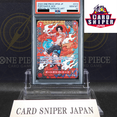 PSA 10 Ace OP02-013 SR SP Alt Art Two Legends OP-08 ONE PIECE Card Japanese